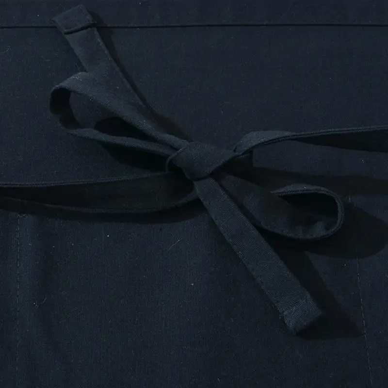 Черный бар кухня ресторан Садоводство хлопок смесь короткий половина талии