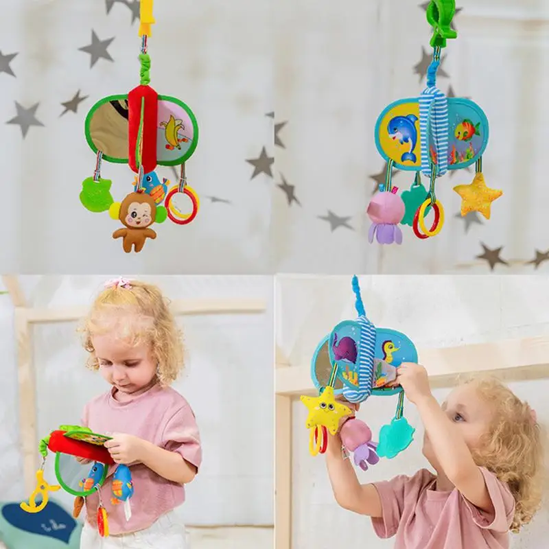 Hanging Toys For Babies Baby Stroller Crib Rattle Infant Cartoon Monkey Bird Circles | Игрушки и хобби