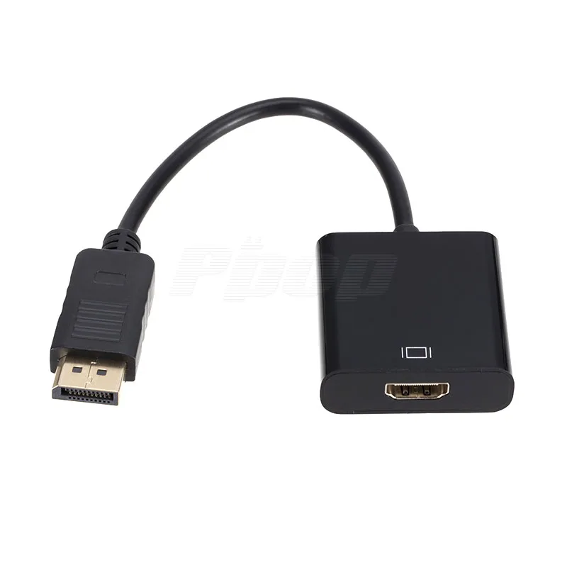 Переходник DP в HDMI совместимый с DisplayPort кабели 24 см разъем FHD Папа мама для монитора
