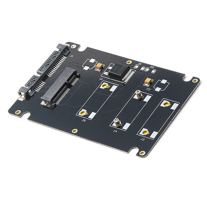 Mini Pcie mSATA SSD на 2 5 дюйма SATA3 адаптер чехол толщиной 7 мм черный | Компьютеры и офис