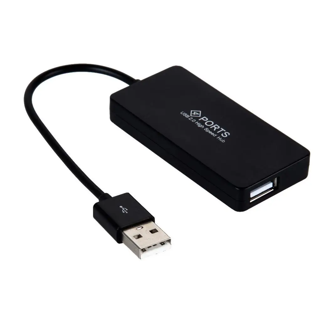 Портативный высокоскоростной 4 Порты USB2.0 480 Мбит/с Hub разветвитель Расширение