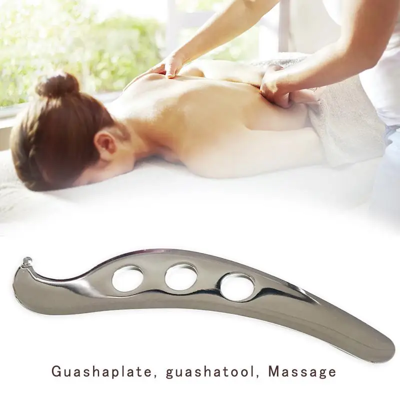 Нержавеющая сталь Gua Sha Guasha Массажер инструмент скребок физиотерапия свободные