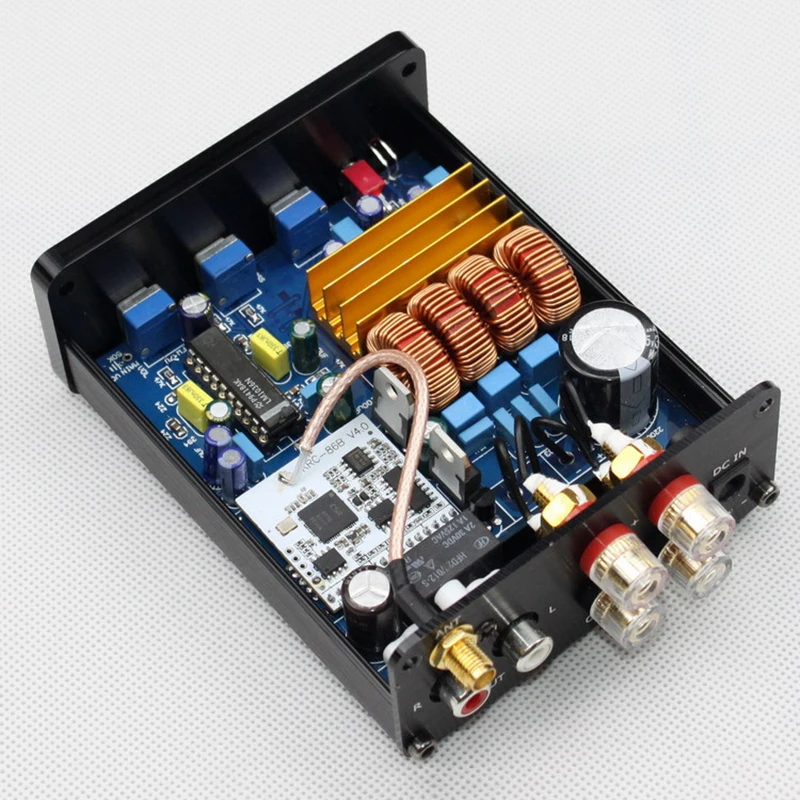 Класс D AMP TPA3116 + LM1036 Регулировка громкости Bluetooth цифровой усилитель мощности DC18-24V