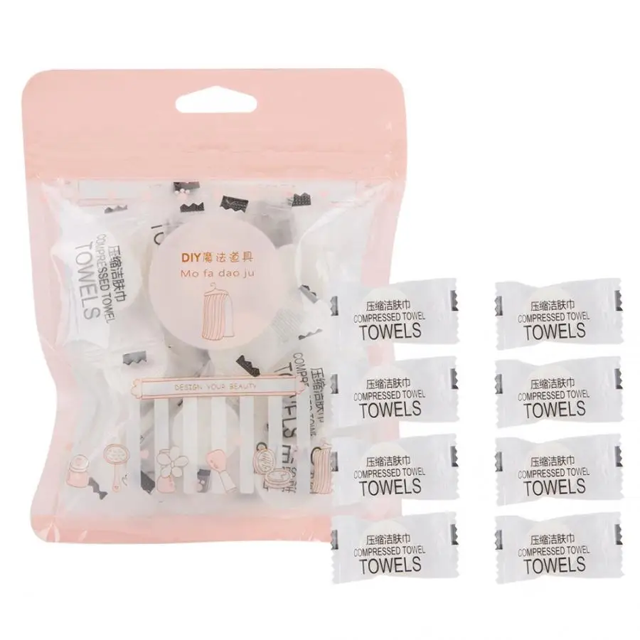 20 шт. одноразовые полотенца для лица из нетканого хлопка|Ватные изделия снятия