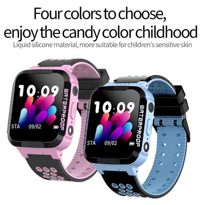 Y37 1 44 дюйма Сенсорный экран Дети Smartwatch LBS расположение sos вызов IP68