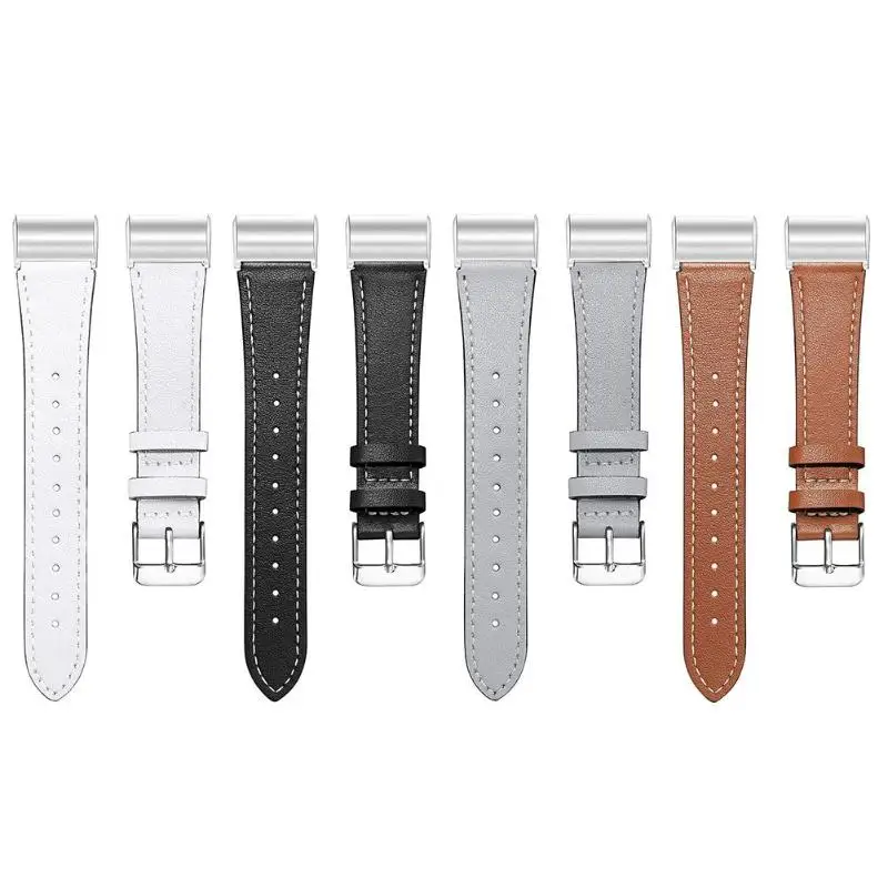 2019 кожа регулируемые часы ремешок для умного браслета наручный на замену Fit bit Charge