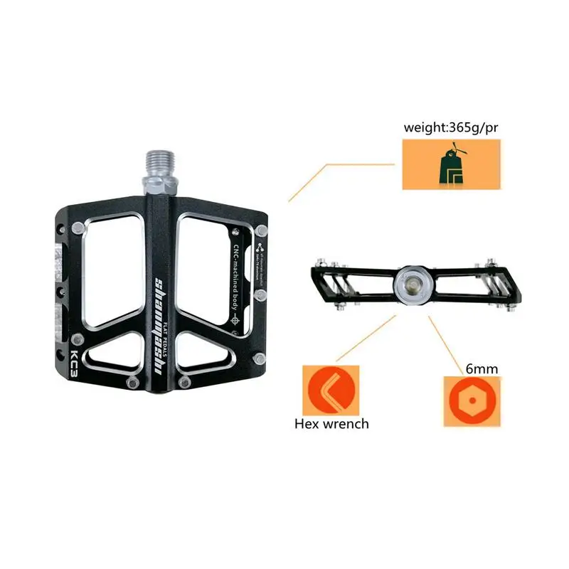 Nouveau VTT 4 Couleurs Plate Forme Alliage Route велосипедные педали Ультралегкая педаль горного