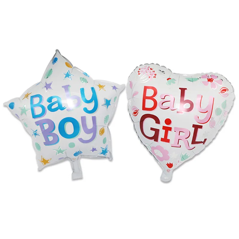 5 шт. 1st на день рождения ребенка Фольга шарики Baby Shower для девочек в розовом цвете