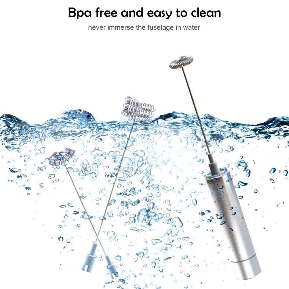 Нержавеющая сталь Электрический ручной вспениватель молока взбейте венчик для