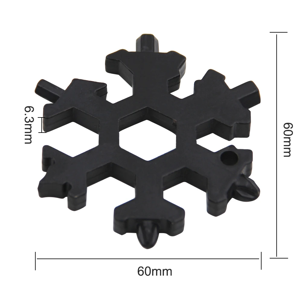 EDC инструмент Мультитул снежинка комбинация карт из нержавеющей стали отвертка