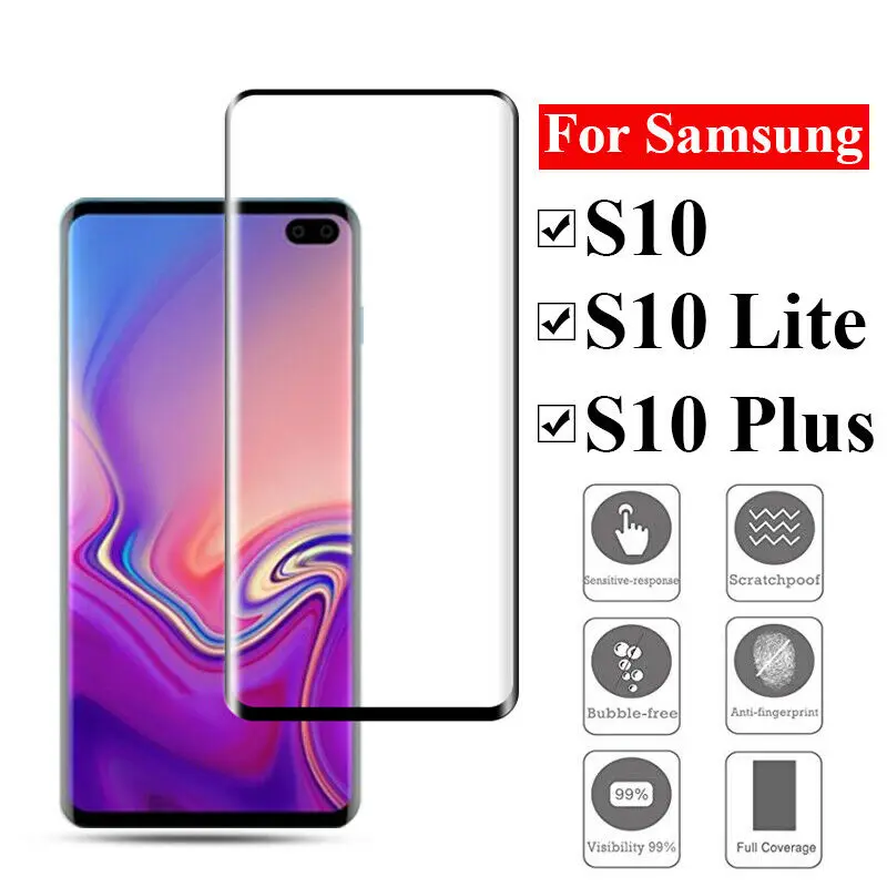 Алессер для Samsung Galaxy S10 S10e Plus закаленная Защитная стеклянная пленка экрана