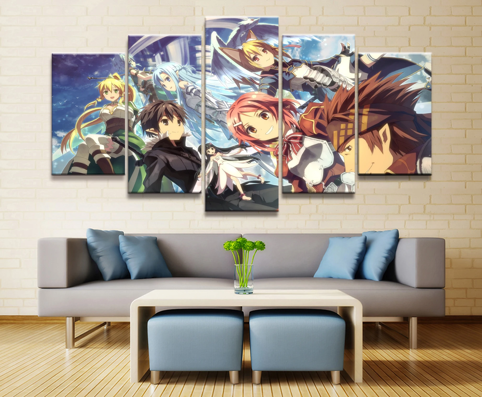 5 шт. меч асуны Art Online анимации плакаты постеры на холсте форт мультфильм Nite