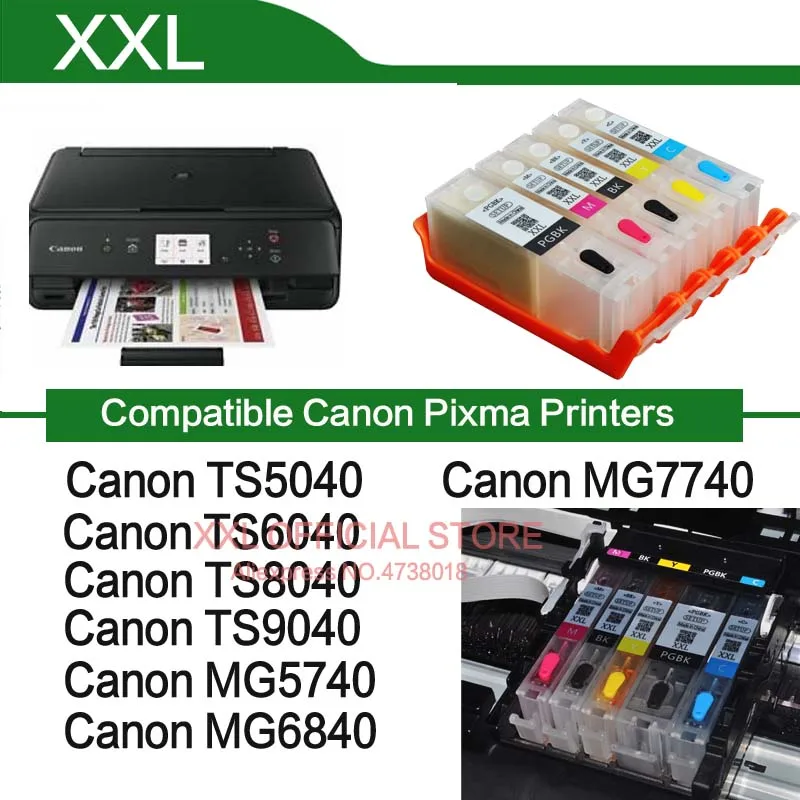 Чернильный картридж для принтера Canon TS5040 TS 5040 PIXMA с постоянным чипом PGI470 |