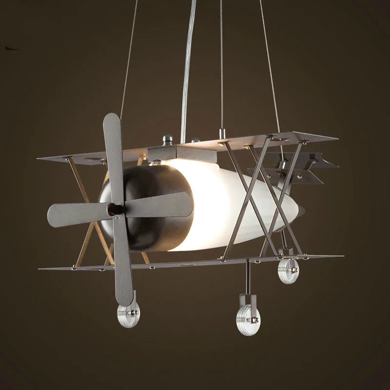 

American Style Retro Industrial American Style 30w Led Kids Iron Pendant Light For Dining Room Coffee Clothing Store