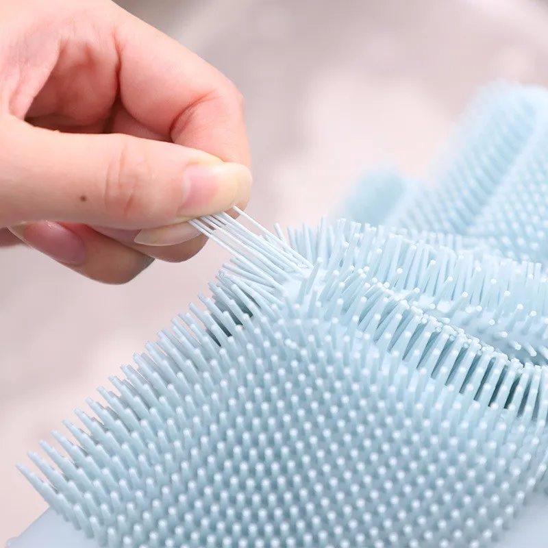 1 пара волшебных шлепанцев силиконовые резиновые перчатки для мытья посуды