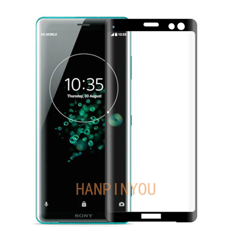 Для Sony Xperia XZ3 6 0 &quotтвердость 9H 3D полное покрытие тонкое закаленное изогнутое