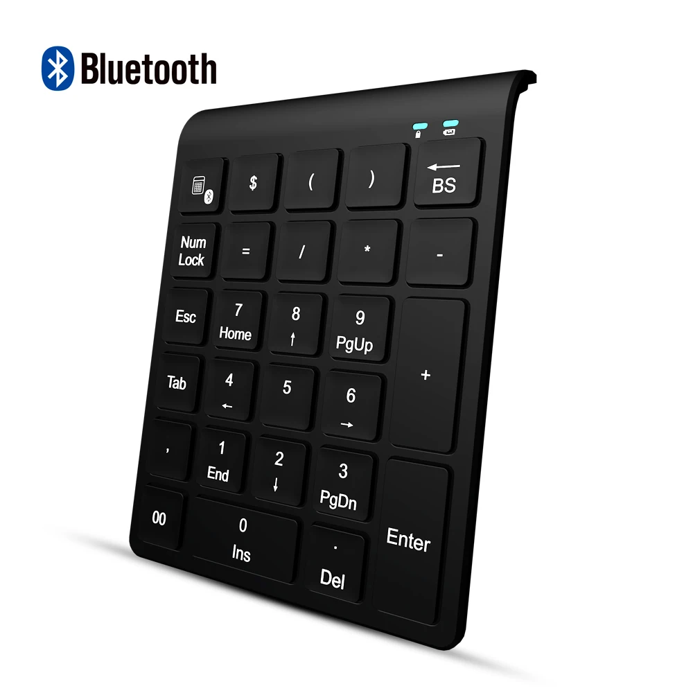 

Беспроводная цифровая клавиатура bluetooth, 27 клавиш, для настольного ноутбука, мини-цифровая клавиатура, ПК, Беспроводная Bluetooth, несколько для ...