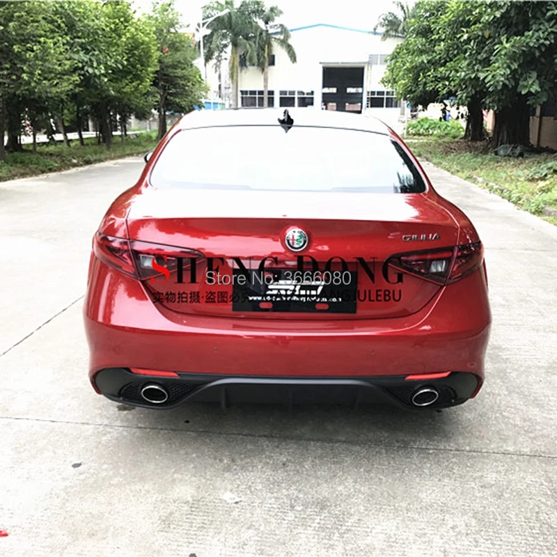 SHCHCG для Alfa Romeo Giulia Sedan 4 Door 2016 2017 2018 2019 Auto Высокое качество Черный PP задний