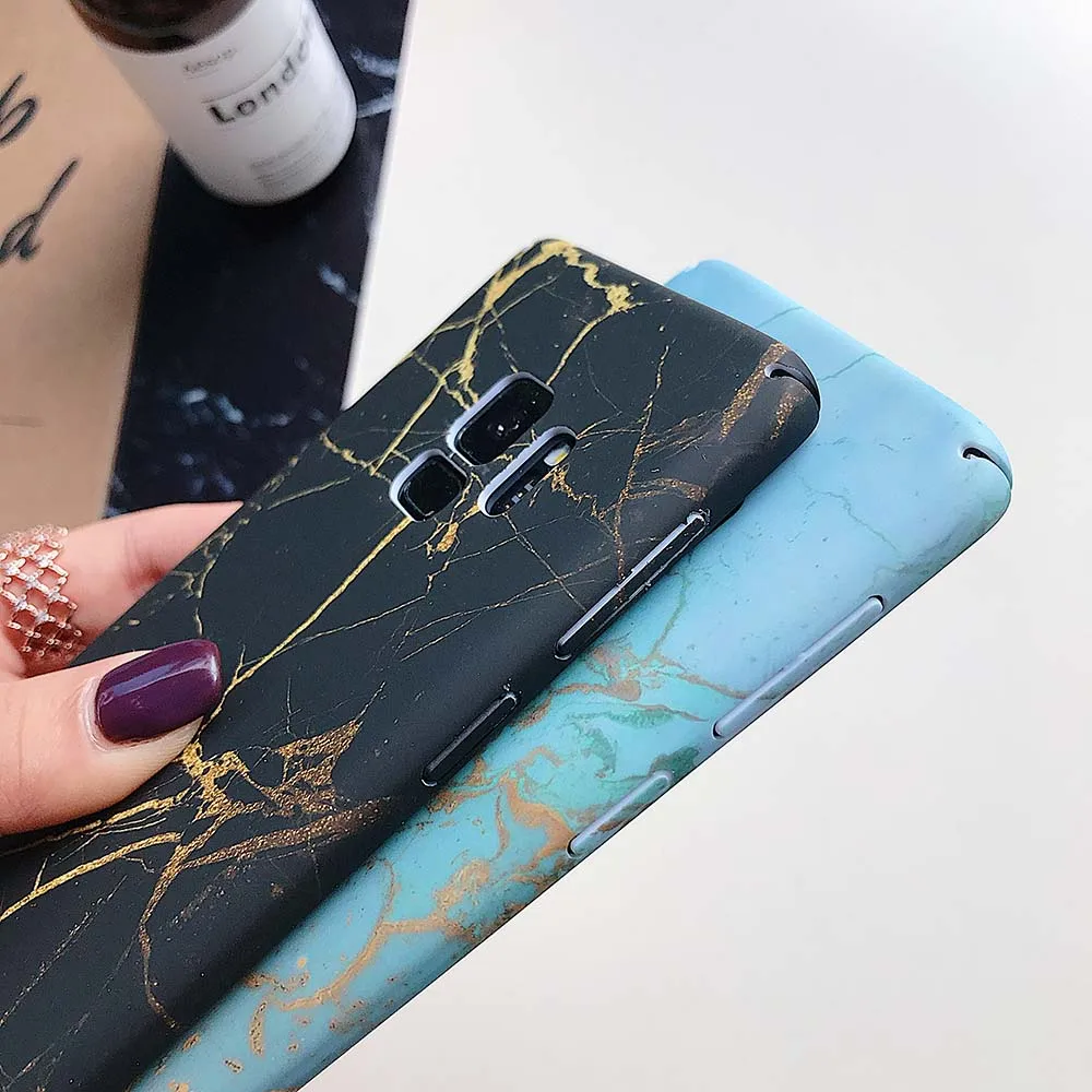 Чехол KISSSCASE с мраморным узором для Samsung Galaxy S10 S9 S8 Plus жесткие чехлы Note 9 8 S7 Edge на
