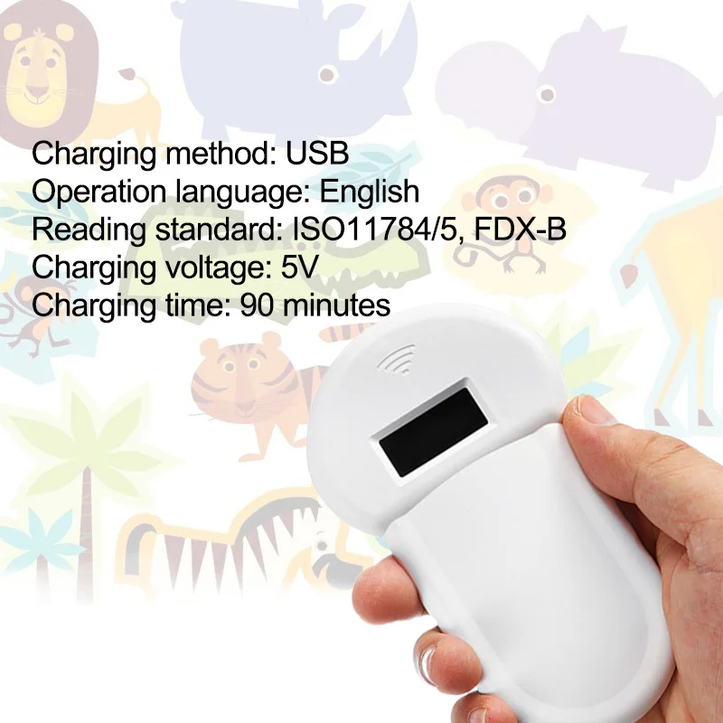 ISO11784/11785 134 2 кГц FDX B считыватель чипов для домашних животных RFID собак кошек