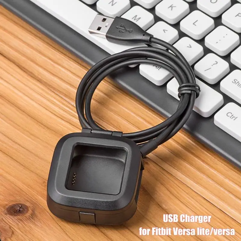 Зарядное устройство для умных часов док станция Чехол Fitbit Versa Lite/Versa с usb кабелем 1