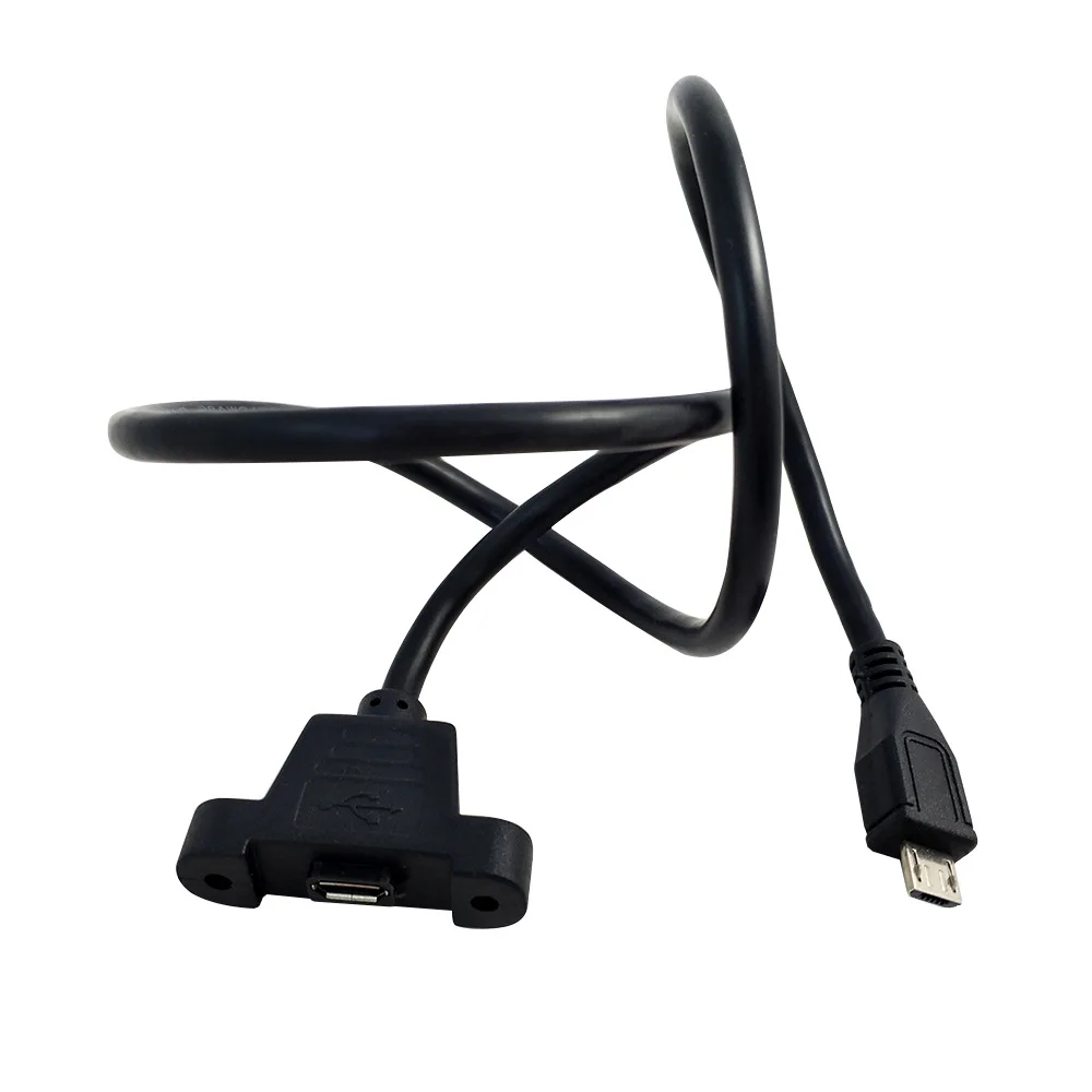 Кабель для передачи данных USB 2 0 Mini 5 Pin Male to Female с креплением на панель|Кабели