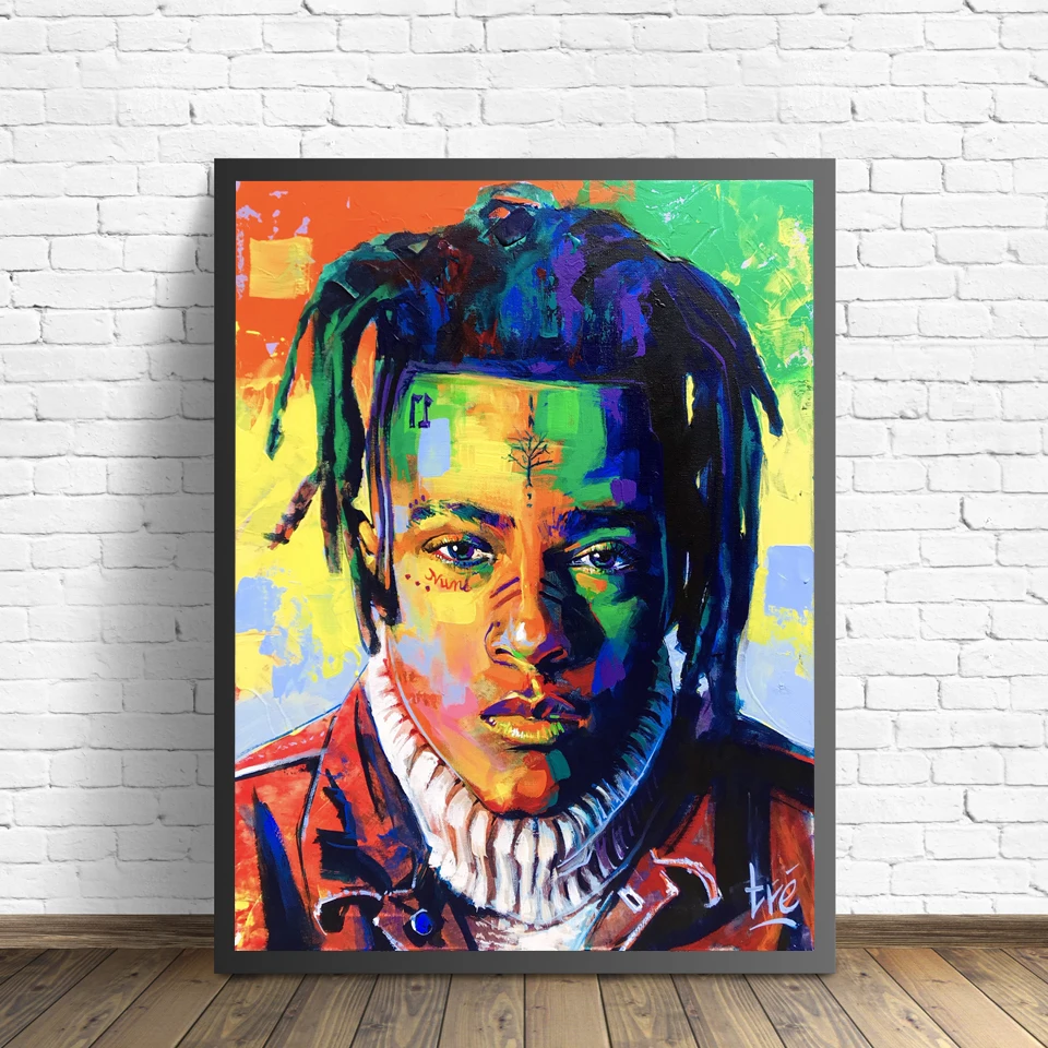 

XXXtentacion Canvas Painting Figure Picture Wall Art Portrait Home Decor Paintings Abstract Star Picture Art Poster and Prints