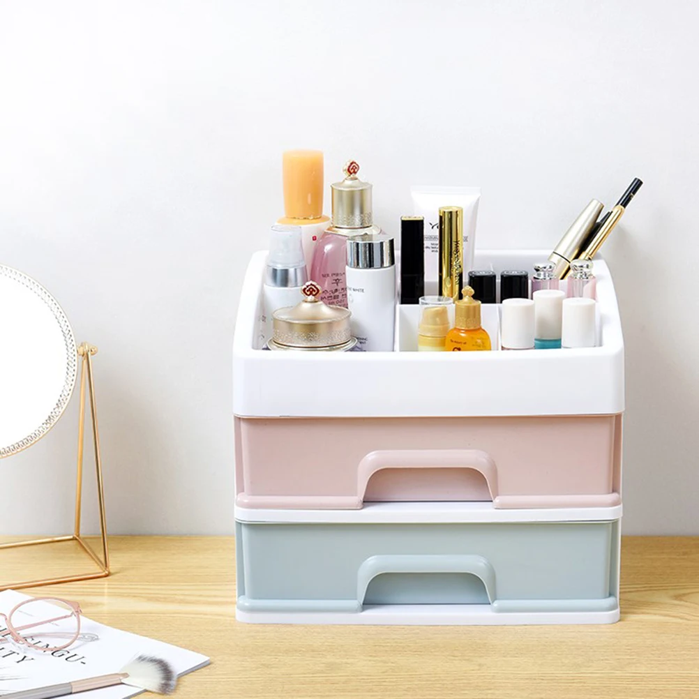 1 шт. двухслойная Косметическая стратифицированная коробка для хранения ящик