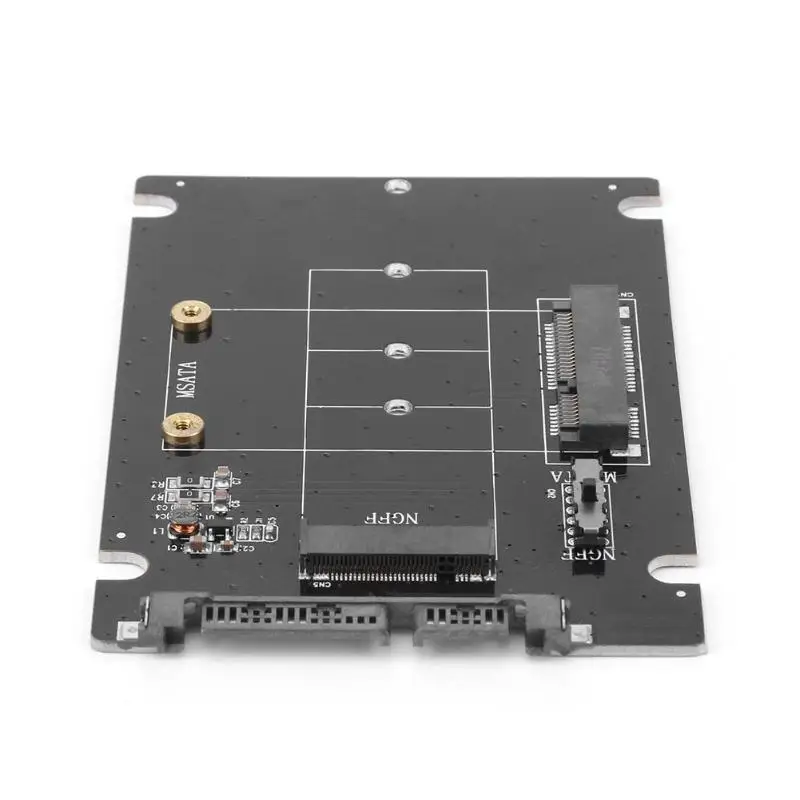 Конвертер/адаптер 2 в 1 mSATA SATA NGFF(M.2) SATA3 твердотельный диск с поддержкой mSATA/M.2 NGFF SSD
