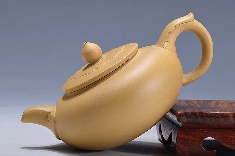 Raw Ore Famous Full Manual Dark-red Enameled Pottery Teapot Section Mud Peacock As One Wishes Kettle Run Amount | Дом и сад