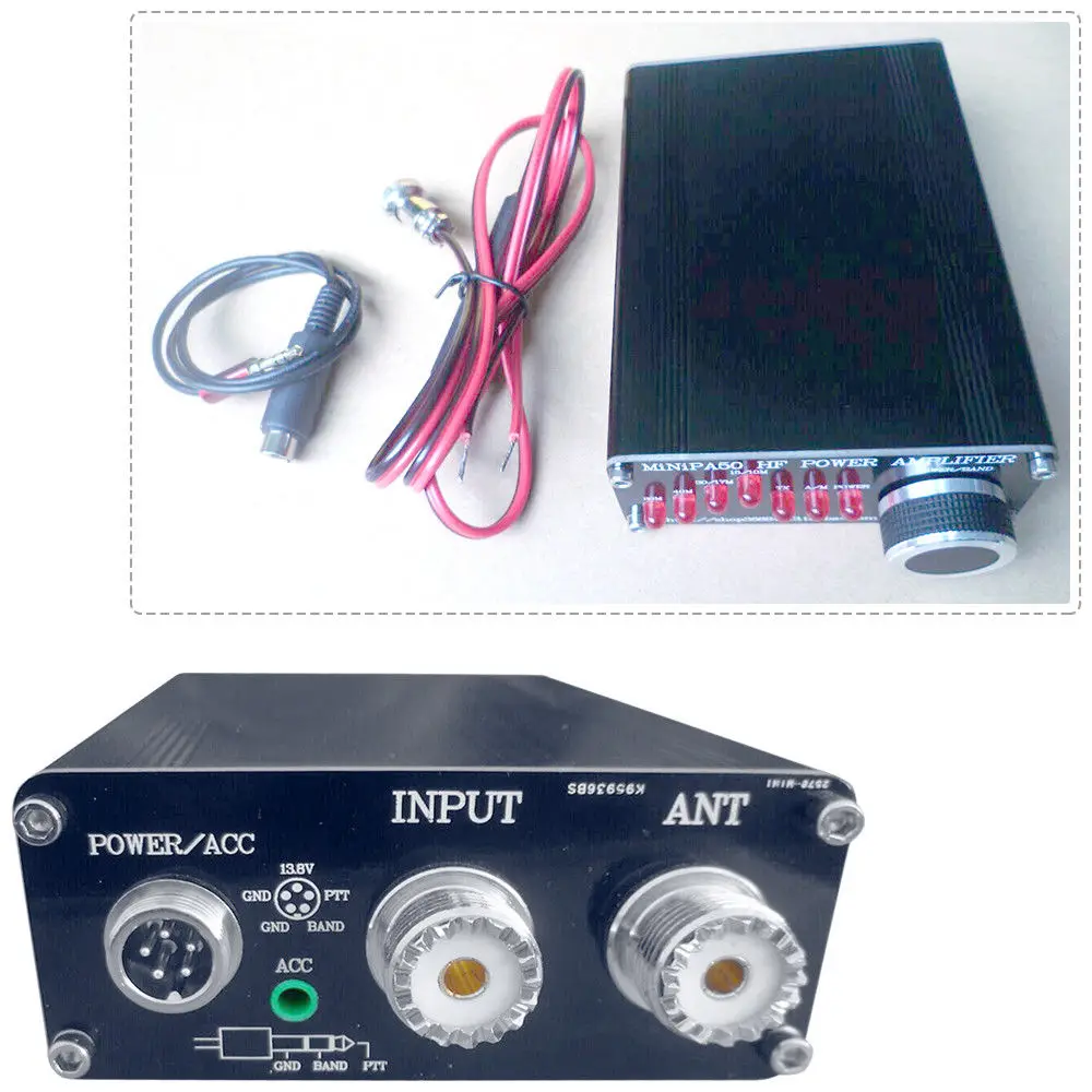 Новый Minipa50 45W усилитель мощности HF для YASEU FT 817 ICOM IC 703 Elecraft KX3 QRP Частотный диапазон