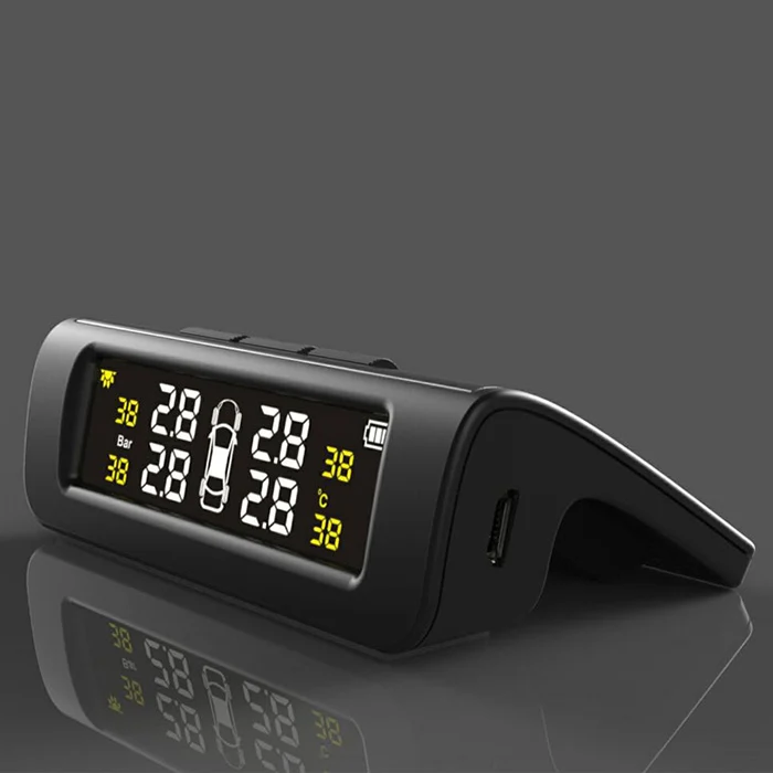 Zeepin TPMS 4 датчика для автомобиля в режиме реального времени солнечной энергии