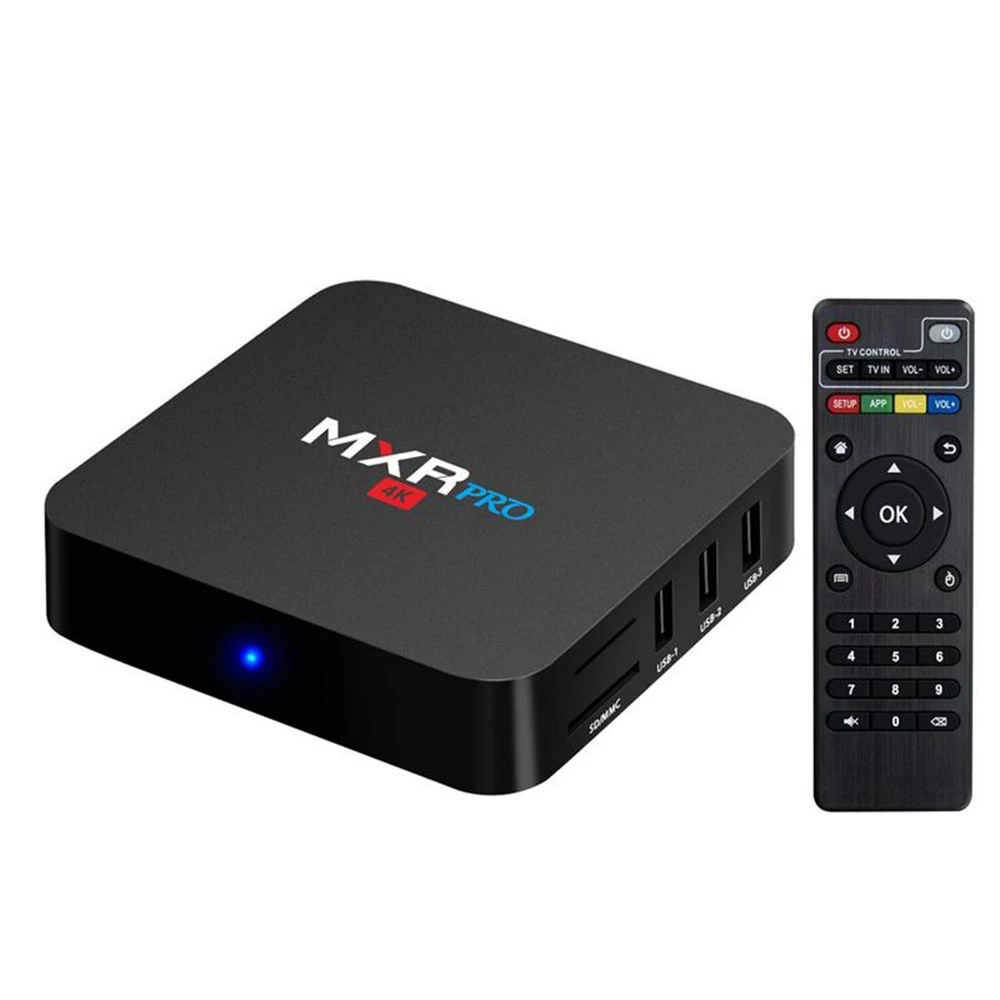 4 ГБ ОЗУ 32 Гб ПЗУ Max Mxr Pro Android 7 1 Smart Tv Box Rk3328 четырехъядерный 2 ГГц Wifi Vp9 H.265 Uhd Mxrpro 4K