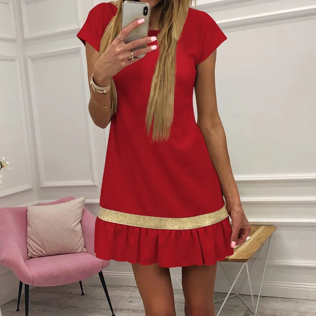 Повседневное платье-рубашка с коротким рукавом в стиле ретро пэчворк богемное