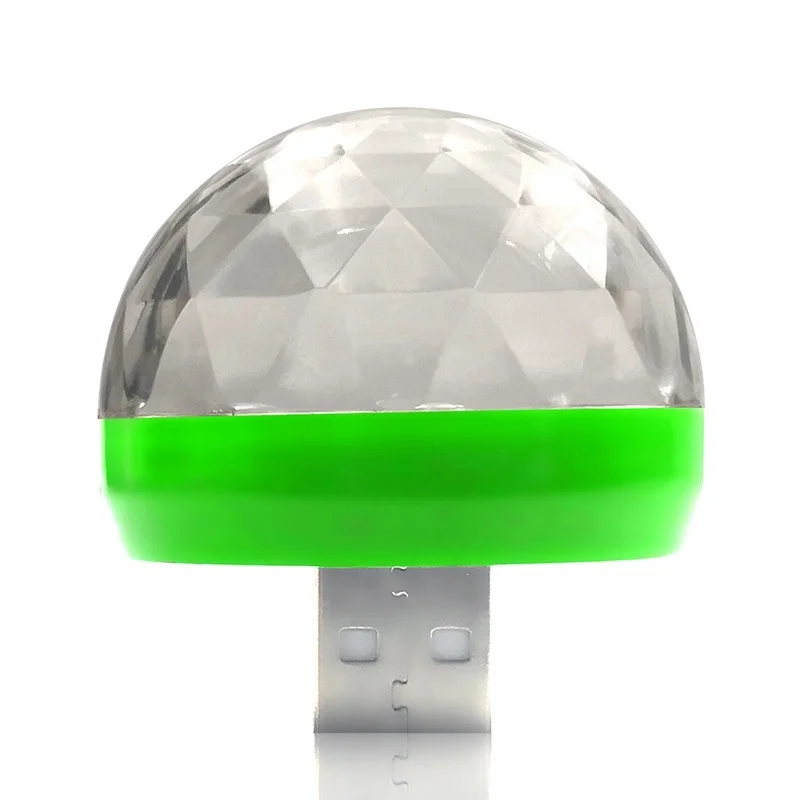 Миниатюрный переносной хрустальный шар USB для дискотеки светодиодный светильник