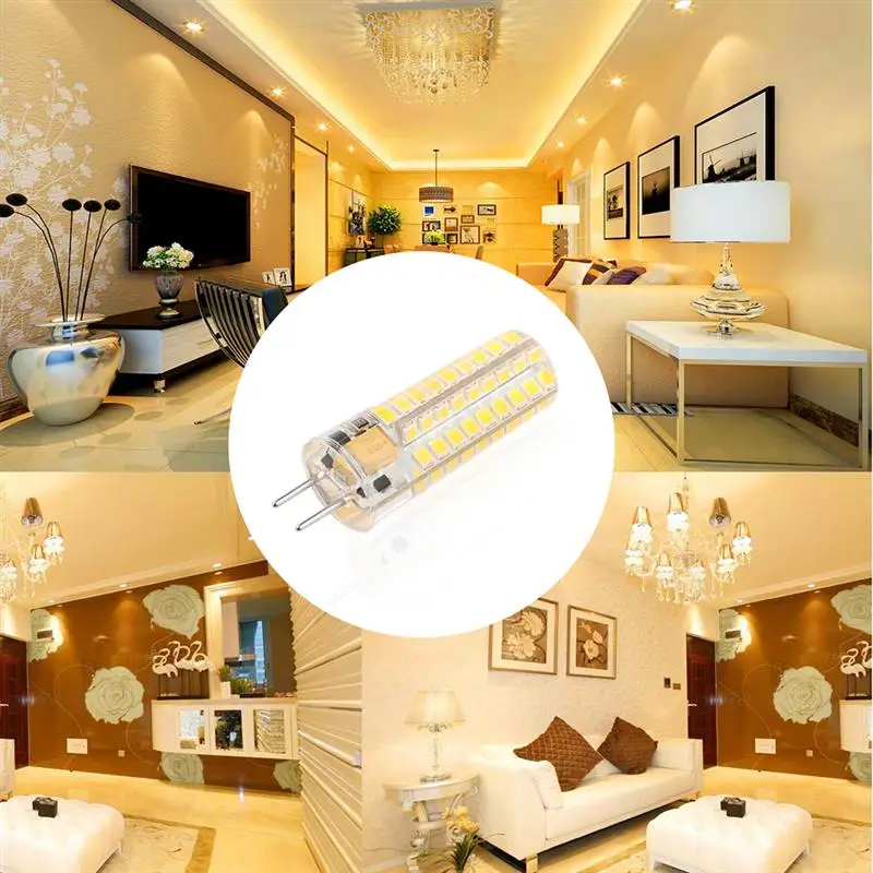 1 шт. Led 12 В G6.35 лампочка 72 Светодиодная лампа светильник AC DC SMD 2835 Точечный 360 Угол