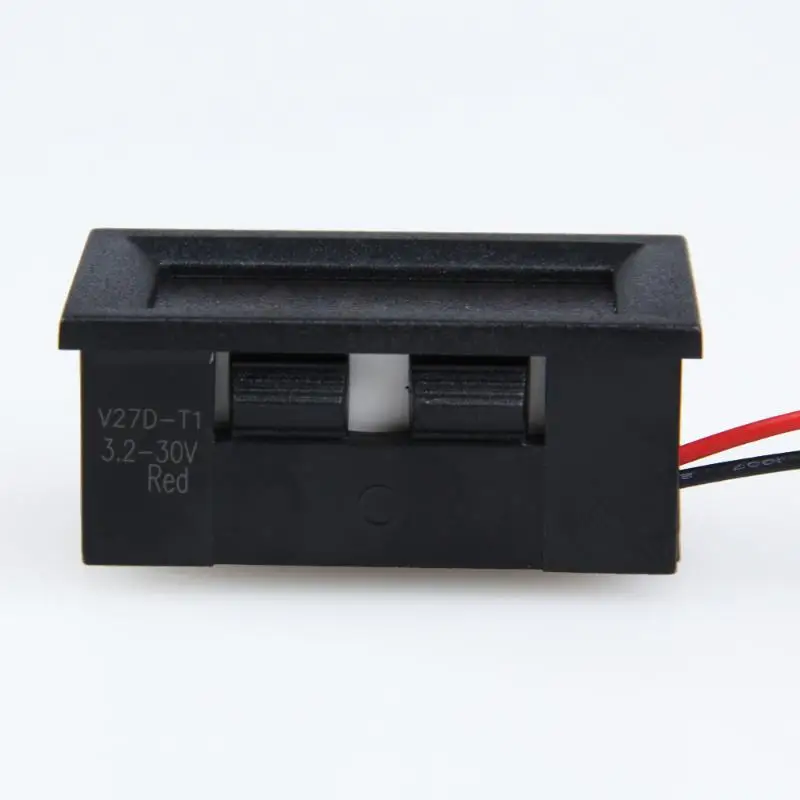 DC 3 2 30V 0 56 &quotLCD Мини Авто Цифровой вольтметр провода красная светодиодная панель
