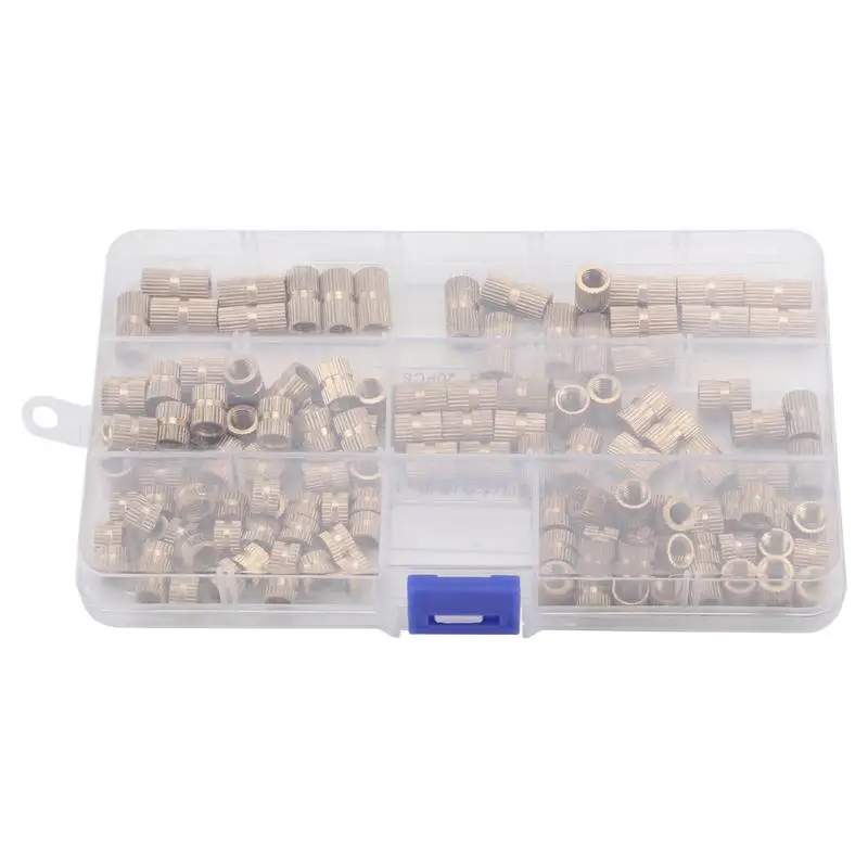 Новые горячие 140 шт M6 латунные цилиндрические вязанные с резьбой круглые