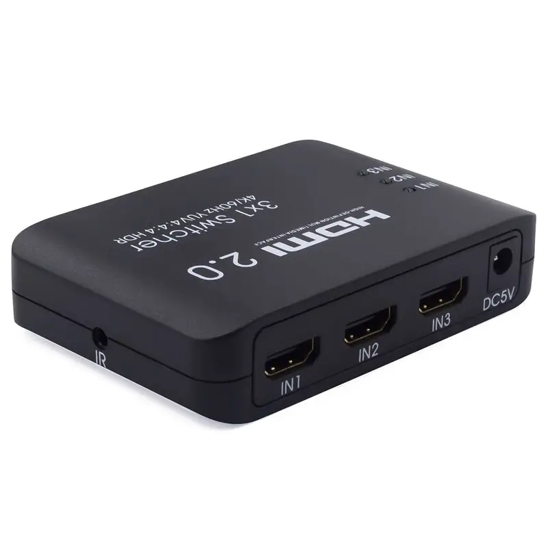 3x1 HDMI переключатель 4K 60Hz 4:4:4 UHD HDR HDCP 2 CEC 18 Гбит/с ультра тонкий | Электроника