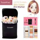 Художник Touchfive 12 24 цвета осветление алкоголя ручки, маркеры для рисования кожи набор тонов для книжной иллюстрацией для рисования товары для рукоделия