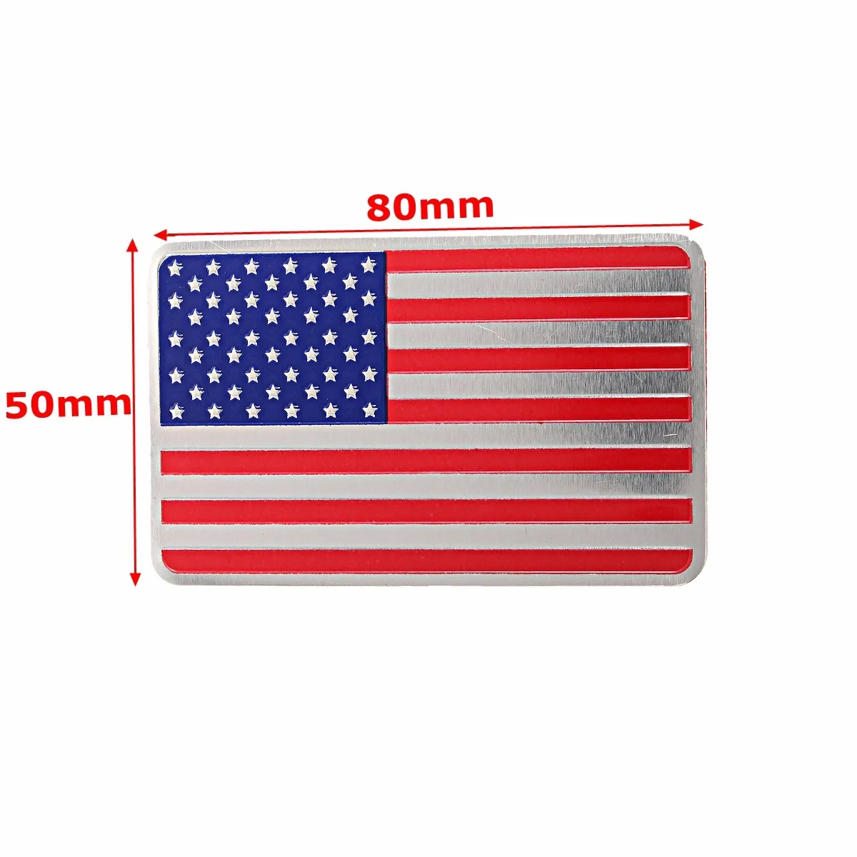 3D Автомобильная Наклейка металлическая США флаг американская карта наклейка