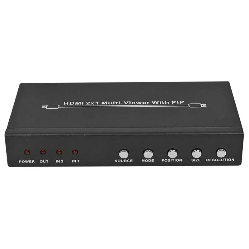 HDMI 2x1 переключатель 1080 P PIP картинка в картинке 2 1 выход переходник|Коннекторы и