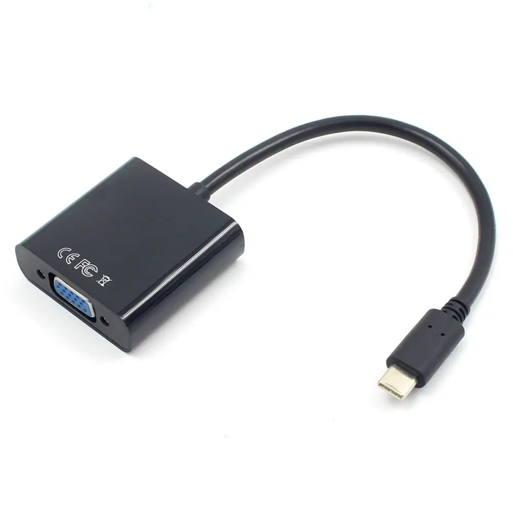 FULL USB3.1 Кабель адаптер типа C VGA USB переходник для передачи видео 1080P Macbook 12 дюймов| |