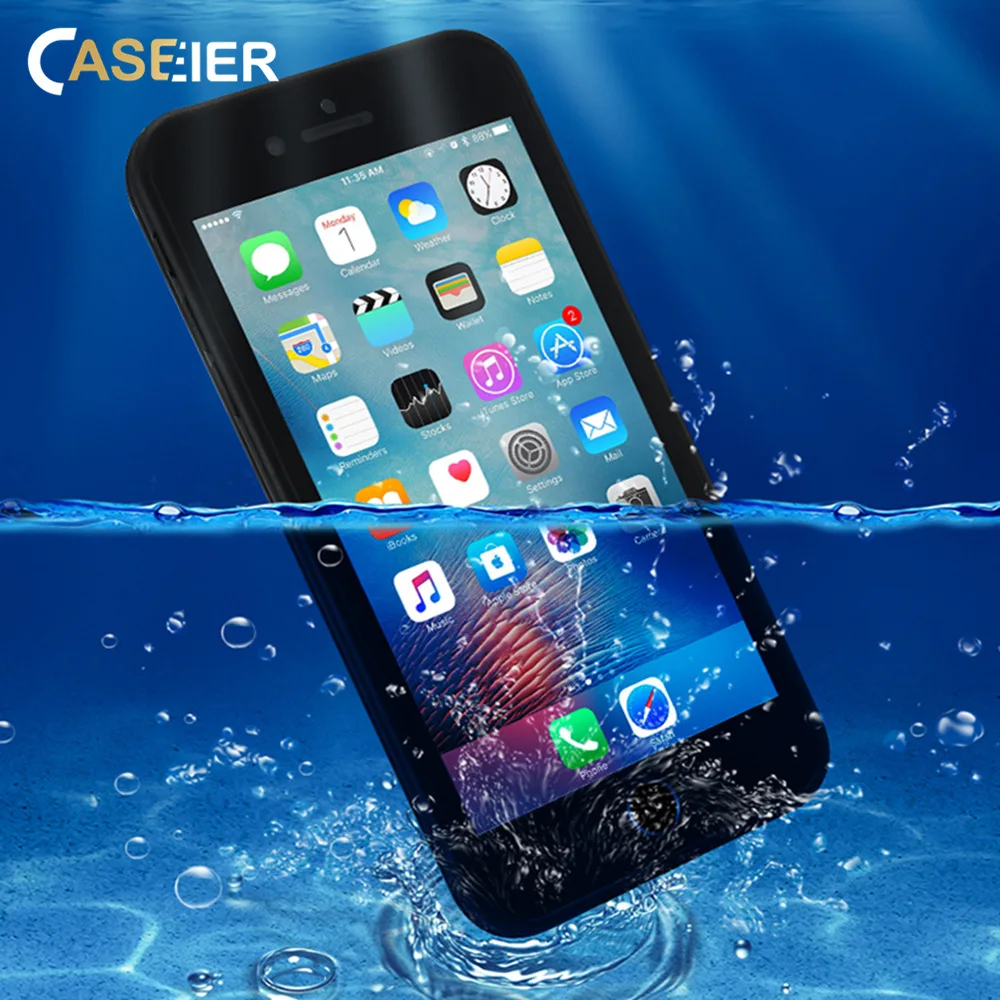 CASEIER водонепроницаемые чехлы для телефонов iPhone X XR XS Max 8 7 Heavy Swimming Dive чехол 6s 6 Plus