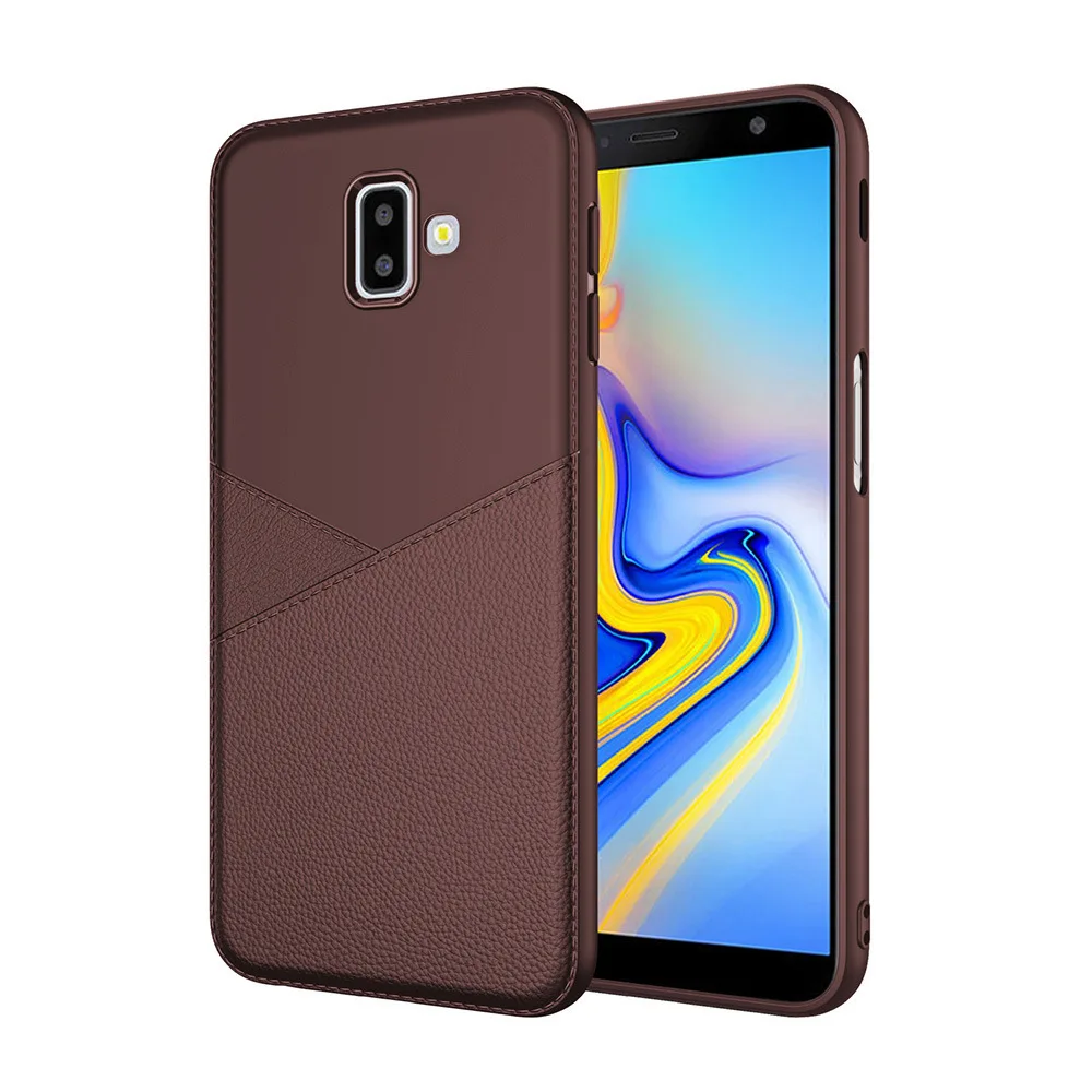 Имитация кожи защитный чехол для samsung Galaxy J3 J4 J5 J6 J7 телефона S10 Lite Plus из мягкого ТПУ