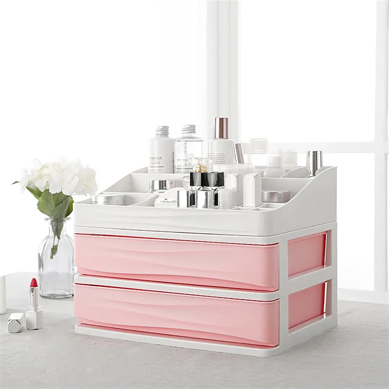 Multi Layer Plastic Cosmetic Drawer Makeup Storage Box Organizer Container Nail Casket Holder Desktop Sundry Case | Дом и сад