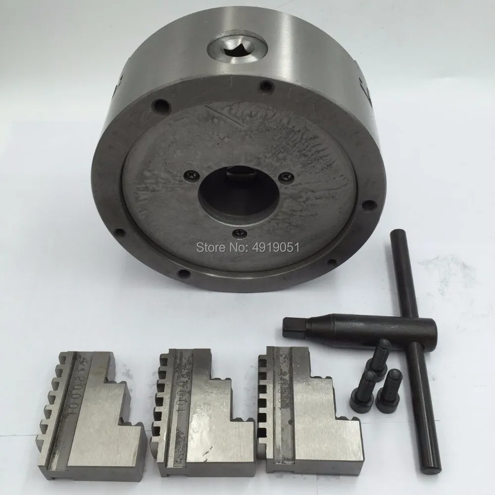 K11 200 3 челюсти патрон для токарного станка с ручным управлением 200mm 4 Inch