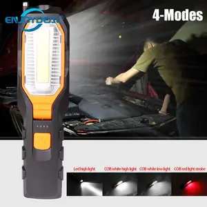 COB светодиодный светильник USB Перезаряжаемый супер яркий гибкий магнитный рабочий светильник контрольная лампа вспысветильник аварийный свет портативный
