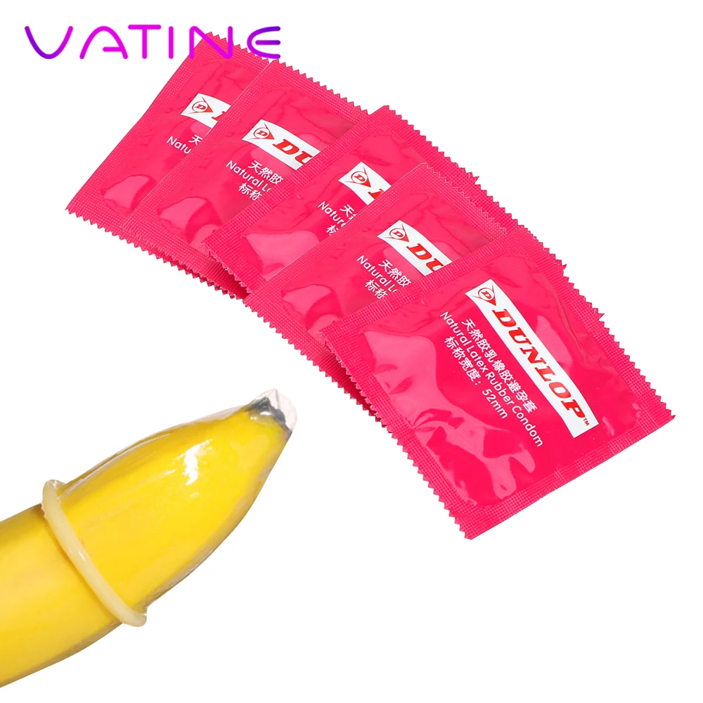 Ватин 10 штук контрацептивных смазанных презервативов Ультратонкие ощущения Рукав для пениса Большое масло Натуральный латекс Секс игрушка для мужчин на.