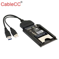 cablecc sata 22pin to usb 3 0 to cfast card adapter 2 5 hard disk case ssd hdd for pc